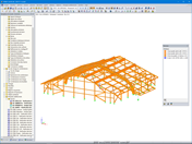 Modèle de structure en bois dans RFEM
