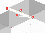 Sélection des lignes de contour de la surface de connexion
