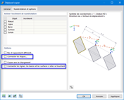 Paramètres de copie de lignes