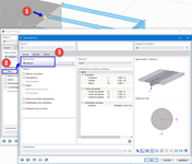 Sélection du type de barre « Nervure »