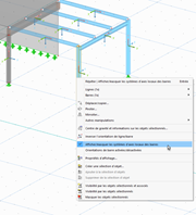 Affichage des axes locaux des barres