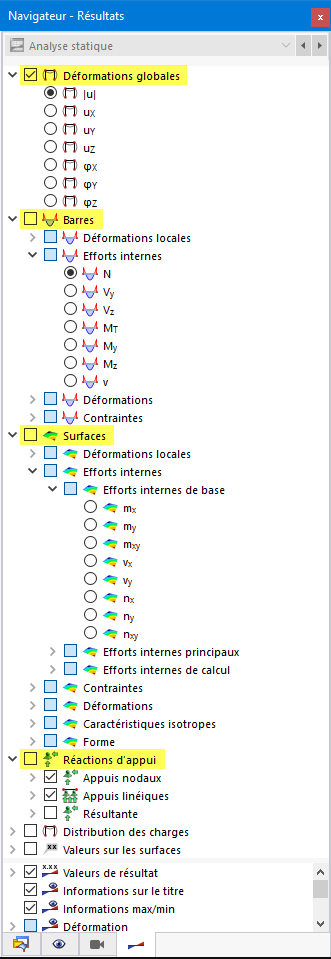 Navigateur - Résultats