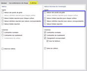 Sélection des résultats