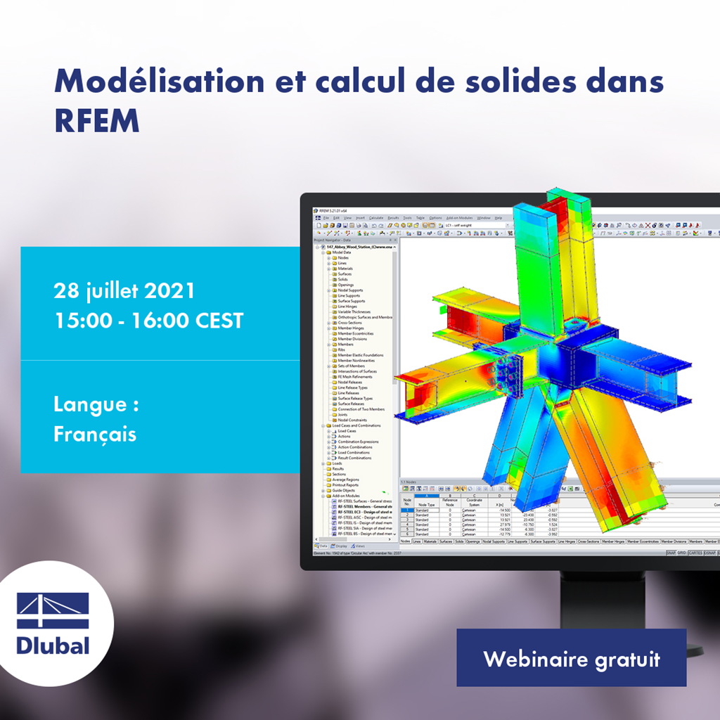 Modélisation et calcul de solides dans RFEM