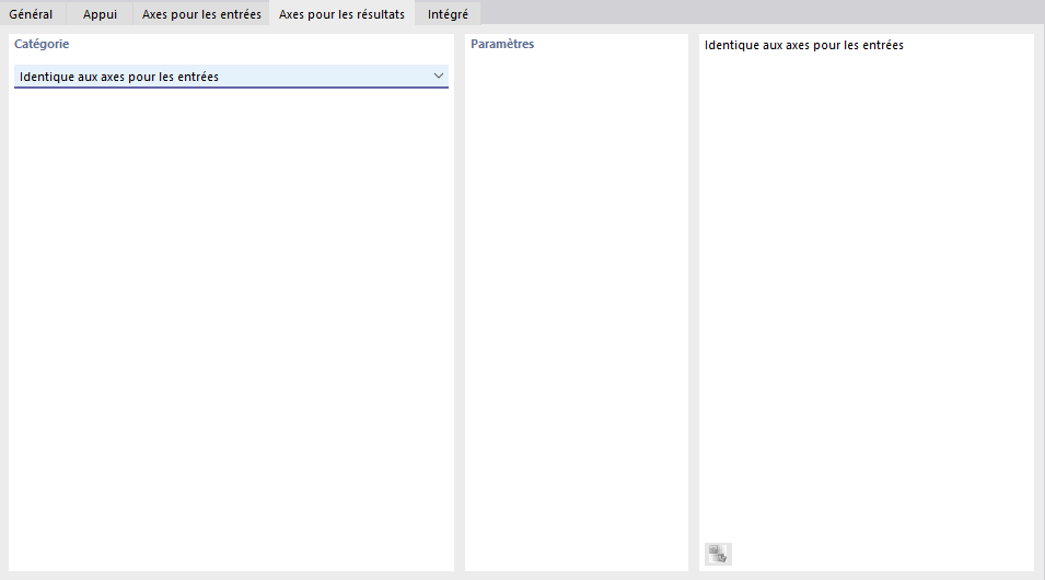 Ajustement des axes pour les résultats