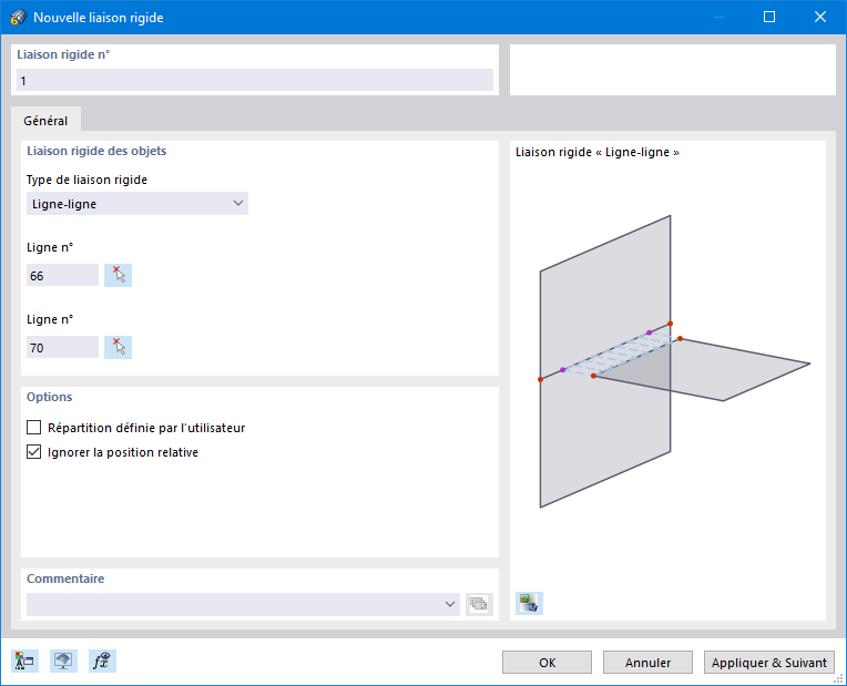 Boîte de dialogue « Nouveau diaphragme rigide »