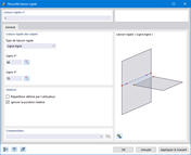 Boîte de dialogue « Nouveau diaphragme rigide »