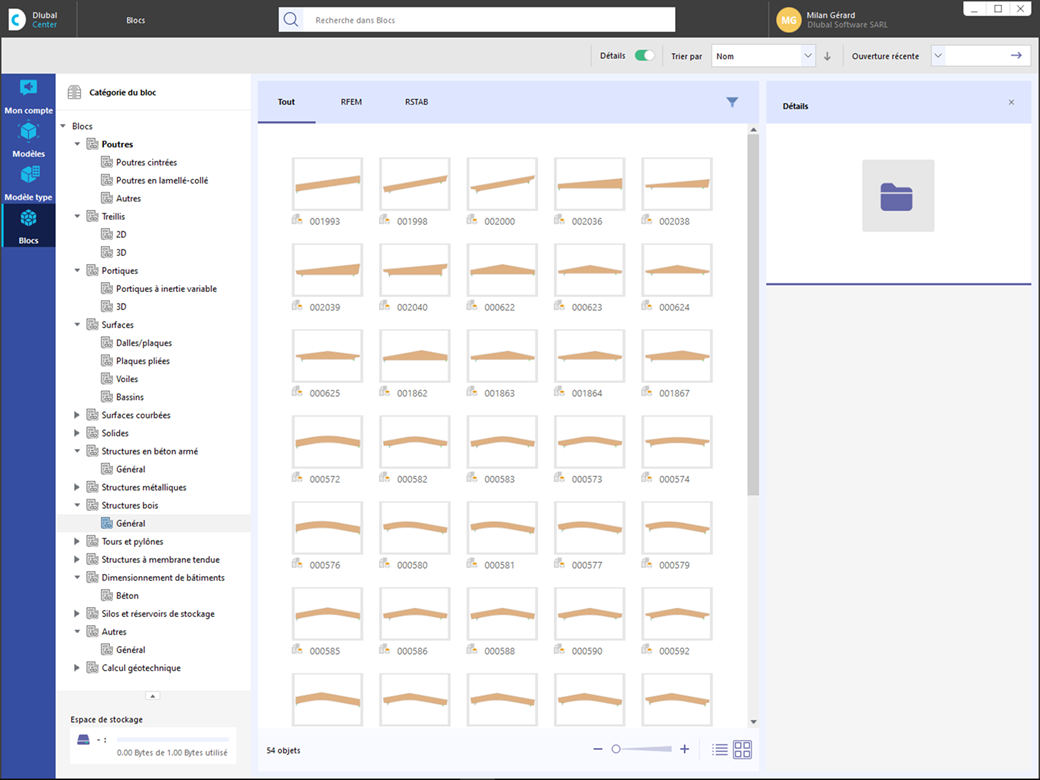 Blocs du Dlubal Center