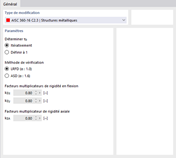 Paramètres pour l’AISC