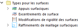 Types de surfaces dans le navigateur