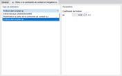 Sélection du type de définition pour l’appui surfacique défaillant