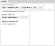 Paramètres pour l’ACI