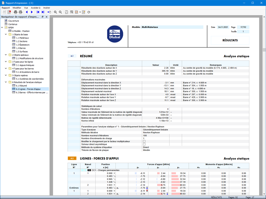 Fonctionnalité 002035 | Sortie de rapport multilingue