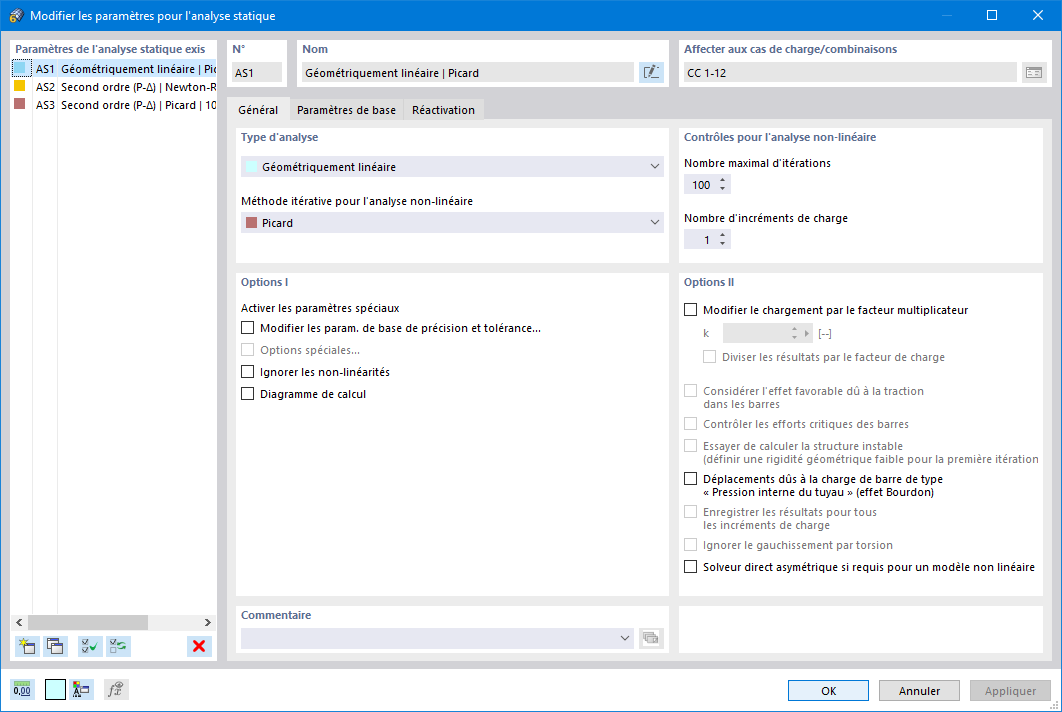 Fonctionnalité 002028 | Application incrémentale de charges optionnelle