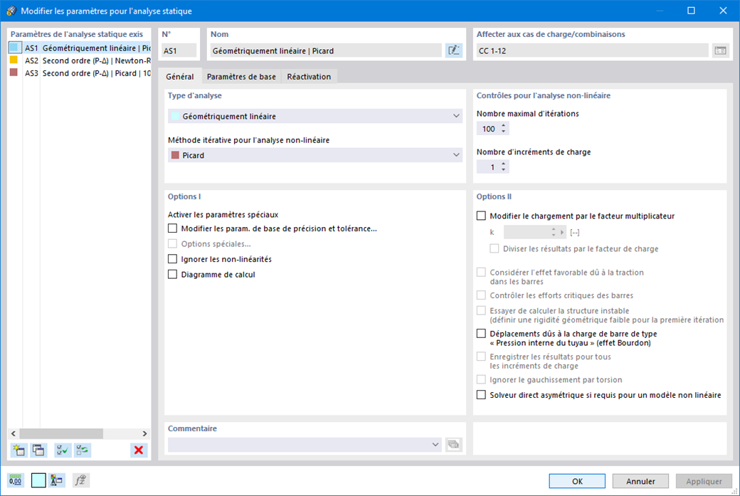 Fonctionnalité 002028 | Application incrémentale de charges optionnelle