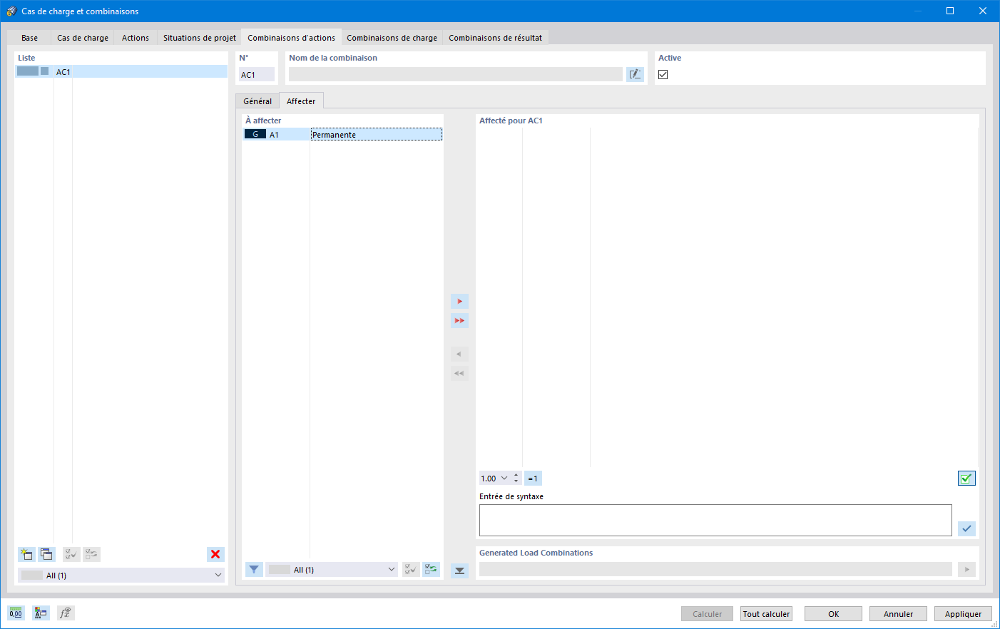 Fonctionnalité 002023 | Combinaisons d’actions
