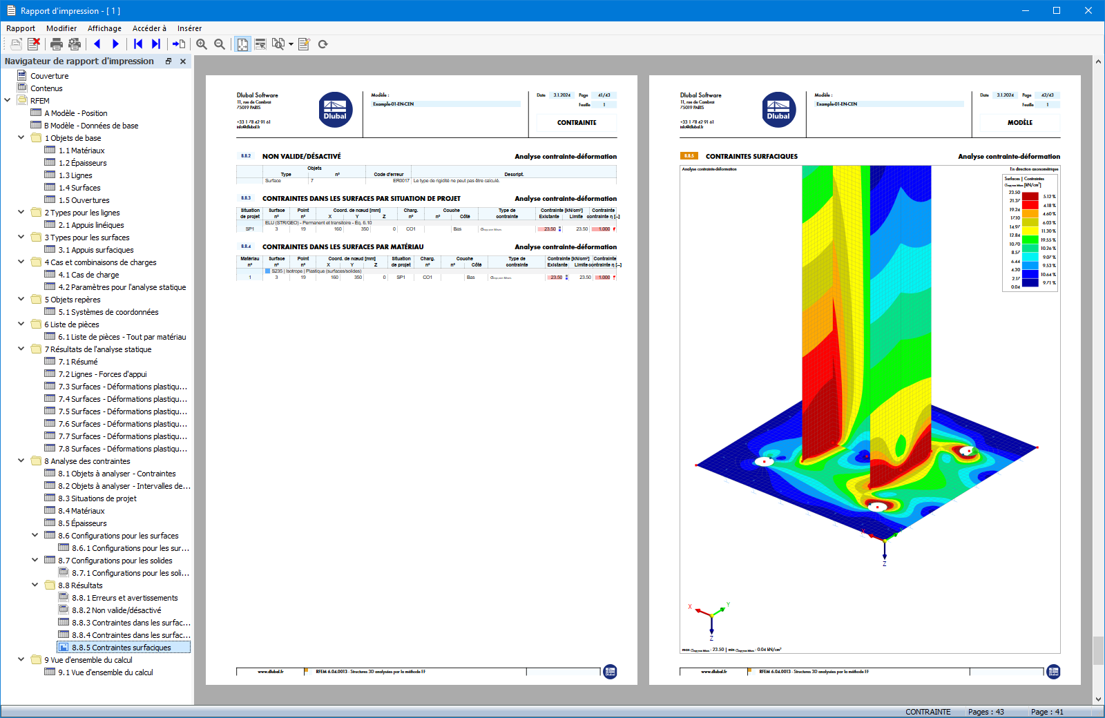 Rapport d'impression