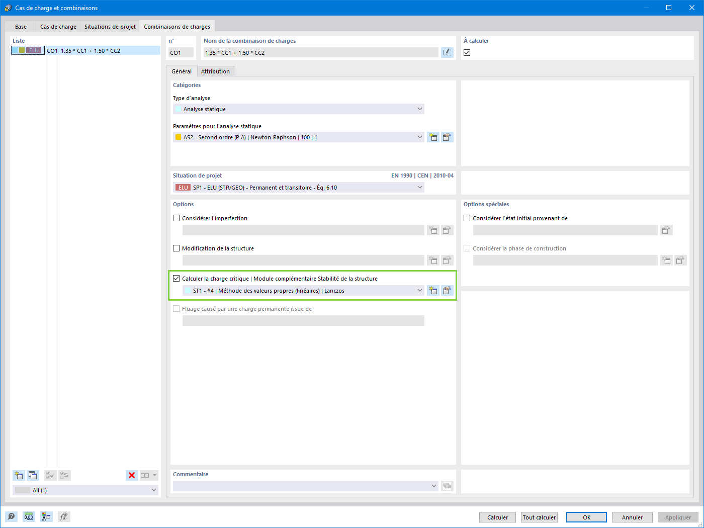 Considérer l'analyse de stabilité