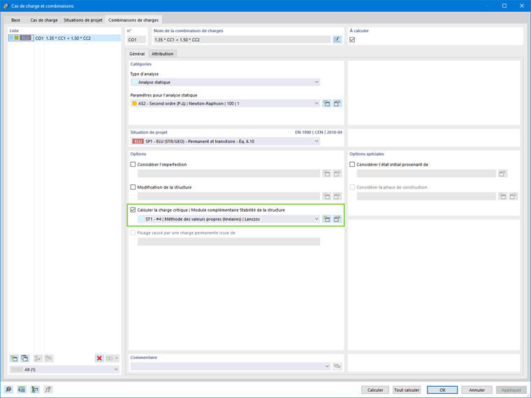 Considérer l'analyse de stabilité