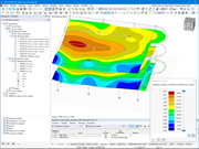 Représentation de la déformation à l’ELS dans la vérification du béton dans un logiciel d’ingénierie.