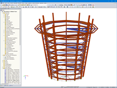 Tour d'observation Malahat SkyWalk, modèle 3D RFEM (© Aspect Structural Engineers)