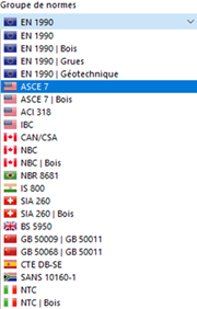 Sélection d’une norme