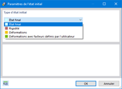Sélectionner le type d’état initial
