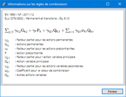 Informations sur les règles de combinaison