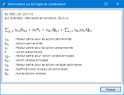 Informations sur les règles de combinaison