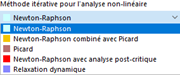 Sélection d’une méthode itérative pour l’analyse non-linéaire