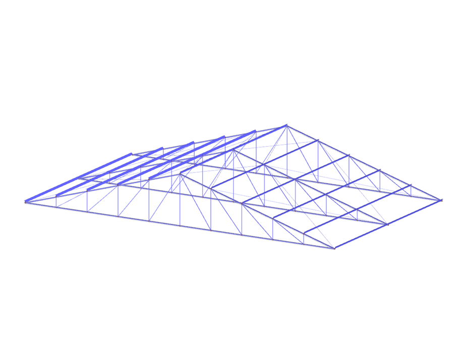 Structure de toiture métallique