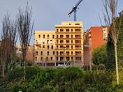Le bâtiment « Cirerers » en construction (© Estudi M103)