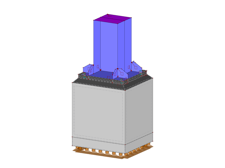 Platine d'ancrage de profilé