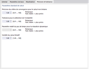 Ajustement de la précision et de la tolérance pour le calcul