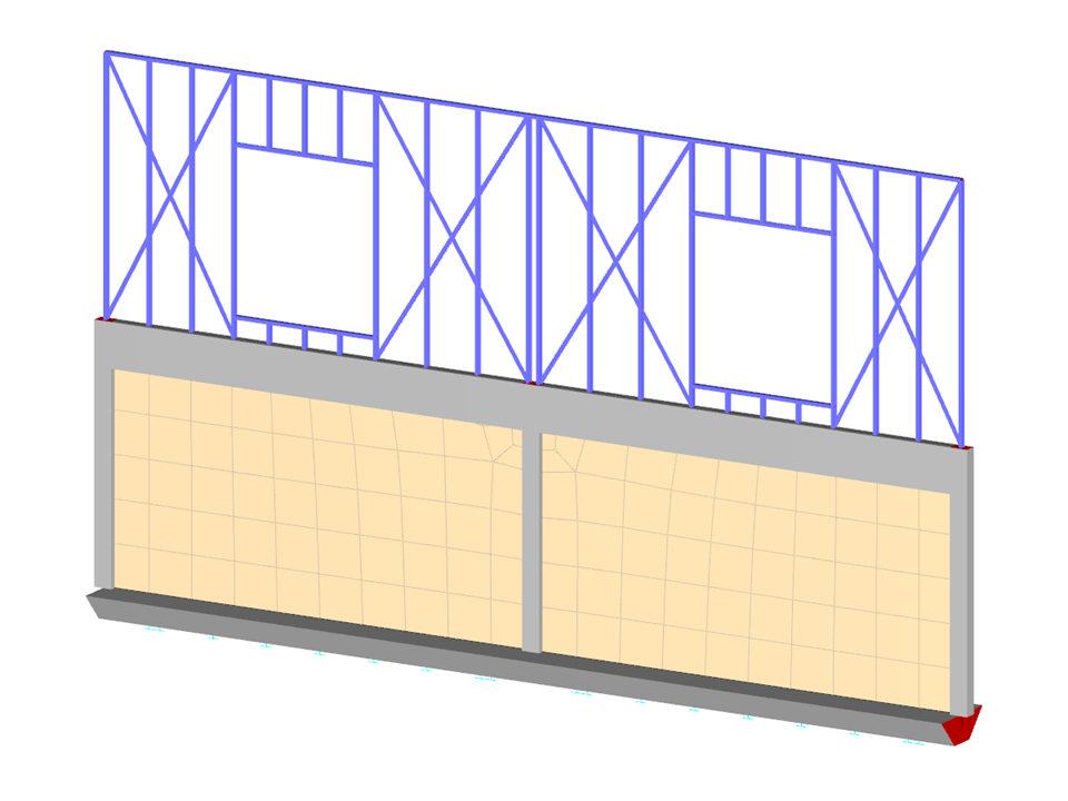 Mur en maçonnerie pour une maison type