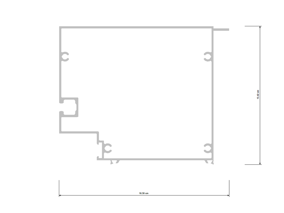 Section en aluminium | Croisement