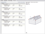 Charges de neige générées