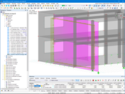 Surface de transfert de charge pour considérer les charges de vent sur la façade