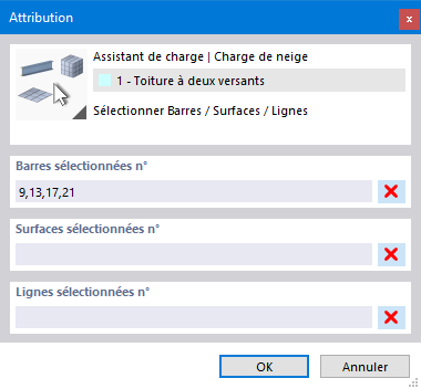 Définition des barres sans charge