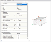 Définition des paramètres de charge de vent