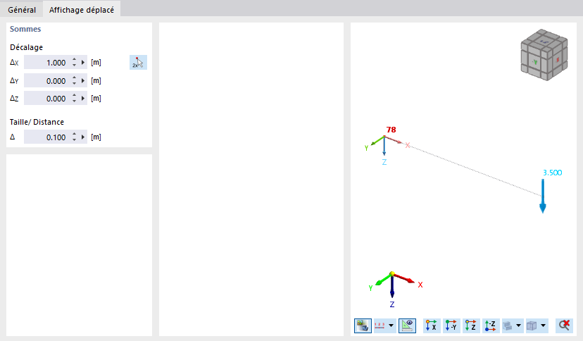 Définition de l’affichage déplacé