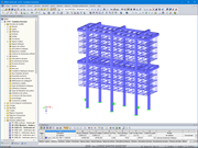 Modèle de structure en acier dans RFEM