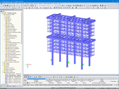 Modèle de structure en acier dans RFEM