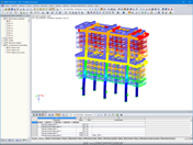 Affichage de la déformation de la Fondation Avicenne dans RFEM