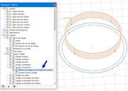 Option « Afficher les charges sur les lignes de contour »