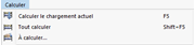 Menu « Calculer »