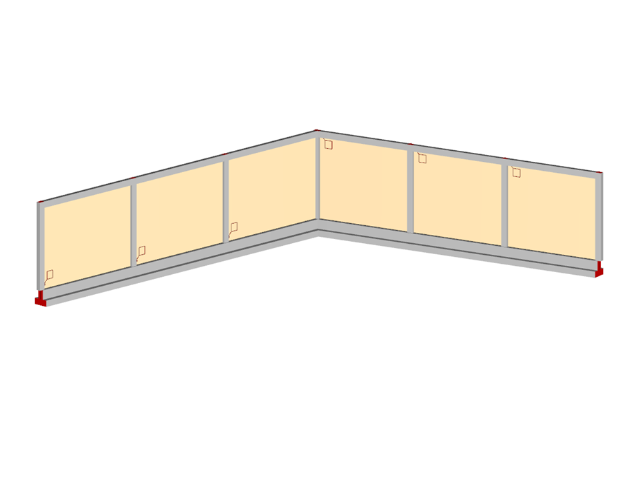 Mur en maçonnerie à angle variable