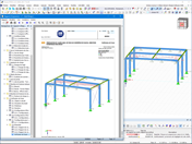 Travail simultané dans le programme et rapport d'impression dans RFEM 6