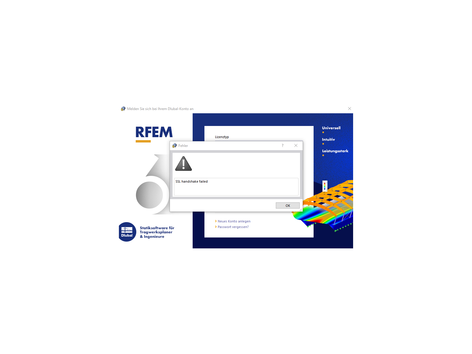 FAQ 005118 | Beim Versuch mich einzuloggen bekomme ich eine Fehlermeldung SSL handshake failed. Que dois-je faire dans ce cas précis ?