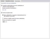 Application de la réactivation des barres défaillantes